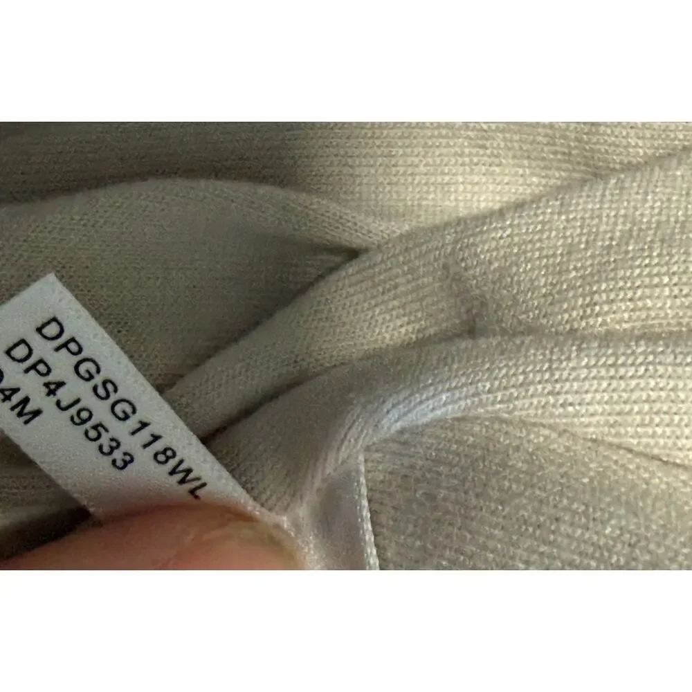 DKNY Sport Faux Fur Cream Hooded Bomber Jacket - Size XL
